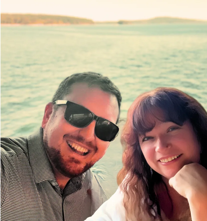Tarah and Ben together.