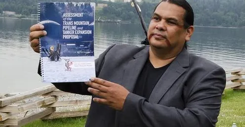 Tanker Free BC campaign materials and coastal protest imagery.